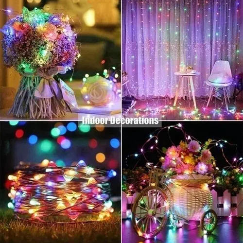 Tiras De Luces Led Navideñas 10 M Navidad Usb 10pcs