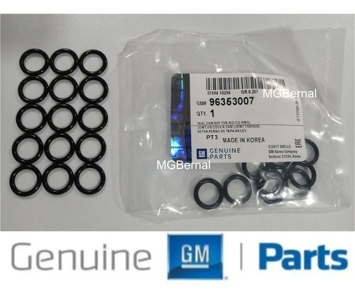 O-ring Sellos Pernos Tapa Valvulas Optra 1.6 15pcs Original