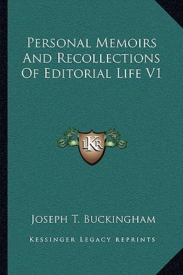 Libro Personal Memoirs And Recollections Of Editorial Lif...