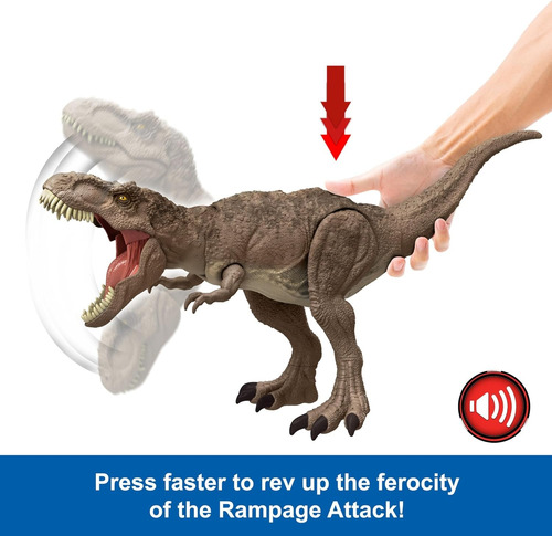 Jurassic Tiranosaurio Tyrannosaurus Rex Dinosaurio Mattel Se (Usado)