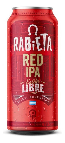 Cerveza Rabieta Red Ipa 473cc X1