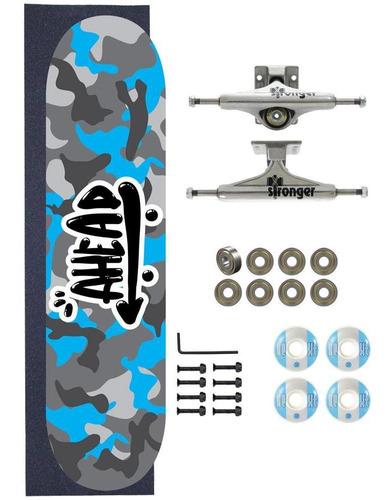 Skate Ahead Completo Amador Military All Blue