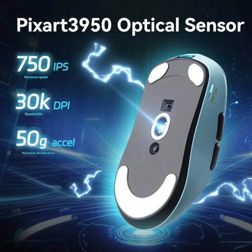 Ratón Inalámbrico Scyrox V6 De 8000 Hz Pixart 3950 30 Kdpi 7