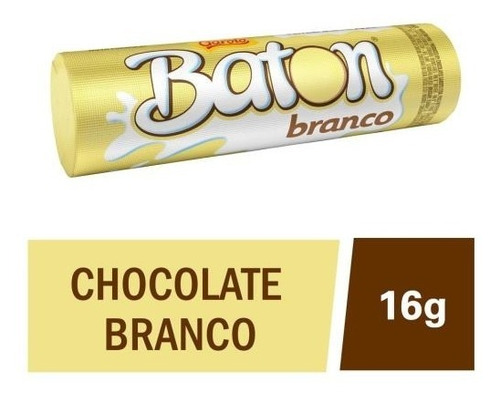 Chocolate Branco Baton Caixa C/30 Unidades - Garoto