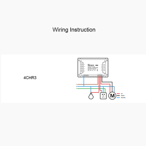 Imagem 2 de 8 de Sonoff 4ch R3 Itead 4 Gang Wifi Interruptor 4 Way Montagem W