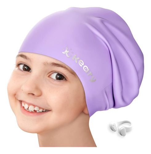 Gorro De Natación Keary Kids Para Niñas, Niños, Jóvenes, Ado