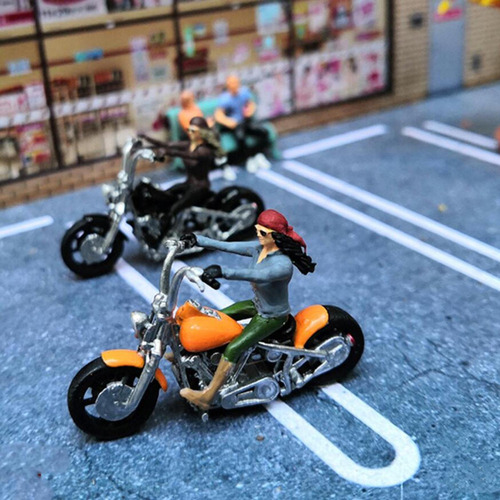 1:64 Resina Pequeña Moto Modelo Juguetes