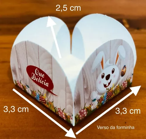 Forminhas para Doce em papel de Scrap