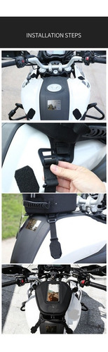 Imagen 8 de 10 de Bolsa Tanque Moto Tank Bag Mochila Maleta Tanque 13lt