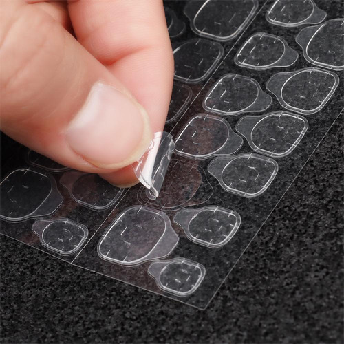 Pegatinas De Doble Cara Con Puntas De Uñas Postizas, Cintas