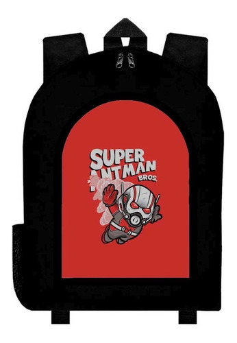 Mochila Ant-man El Hombre Hormiga Negra Adulto / Escolar A5