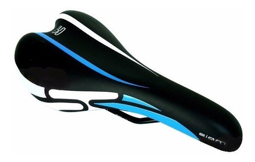 Selim Selle Royal Siam Preto Branco Azul Mtb Xc Dh Un
