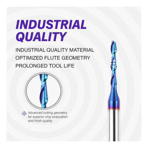Zahyox Broca Cnc Espiral Upcut, Broca De Enrutador Recto De