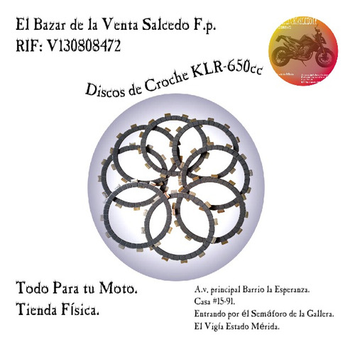 Discos De Croche Klr-650 Meicky 