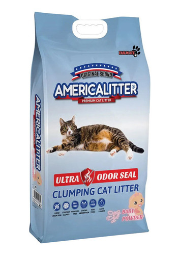 Arena America Litter Ultra Odor Seal Talco De Bebé 7 Kg