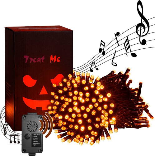 Luces Eambrite, Halloween, Música, Detector De Movimiento, 2