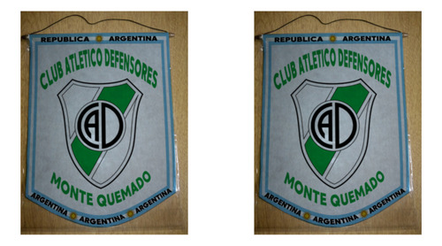 Banderin Mediano 27cm Defensores De Monte Quemado