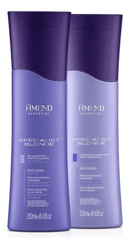 Shampoo E Condicionador Amend Kit Specialist Blond Matizador