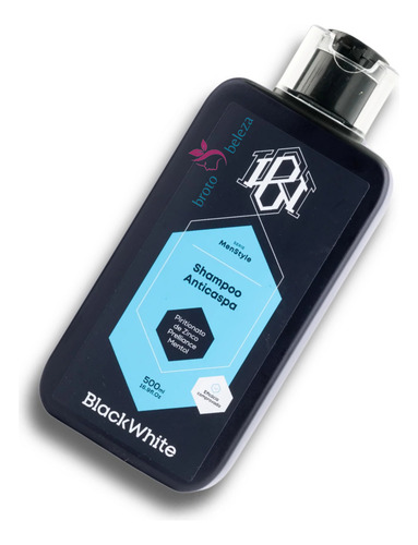 Shampoo Anticaspa 500ml - Com Piritonato De Zinco E Mentol