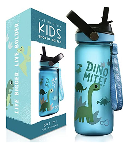 Botella De Agua Para Niños Live Infinitely De 20 Onzas Con P