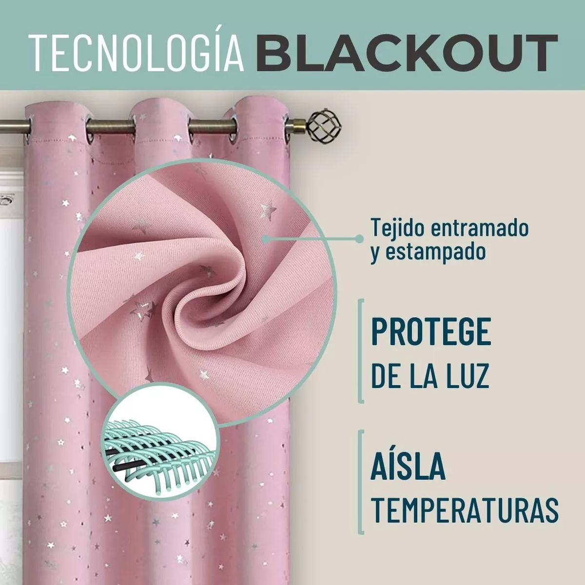 Tercera imagen para búsqueda de cortinas black out