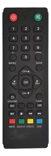 Controle Remoto Para Receptor Conversor Tv Digital Intelbras