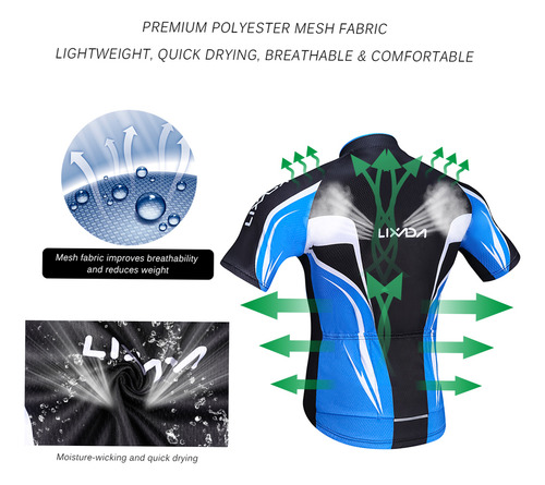 Conjunto De Jersey Ciclista Para Hombre, Transpirable, De Se