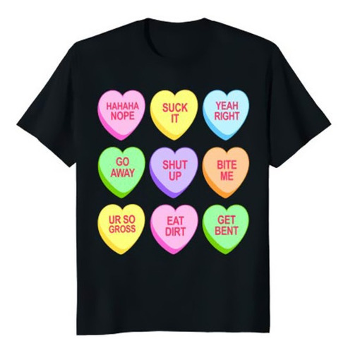 Playera O Blusa Corazones Pastillas Sabores Valentin Unisex