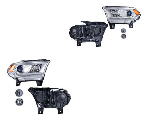 Kit Faros Delanteros Fdo Crom S/leds Durango 14/20