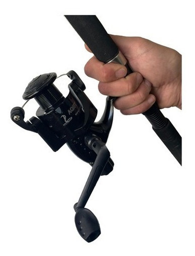 Imagen 2 de 9 de Combo Pesca Reel + Caña 2.10 Mts + Tanza Para Rio Mar