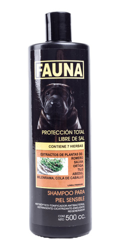 Shampoo Para Perros Con Piel Sensible Fauna 500 Cc - Patas.u