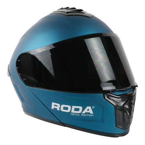 Imagen 4 de 10 de Casco Abatible Roda Moto Pilot Gafas Dot + Mica Regalo