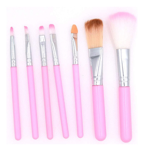 Set De 7 Brochas De Maquillaje Para Maquillaje De Sombra De