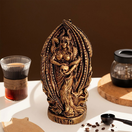 Estátua De Resina De Lilith, Mesa De Altar Escultural Gótica