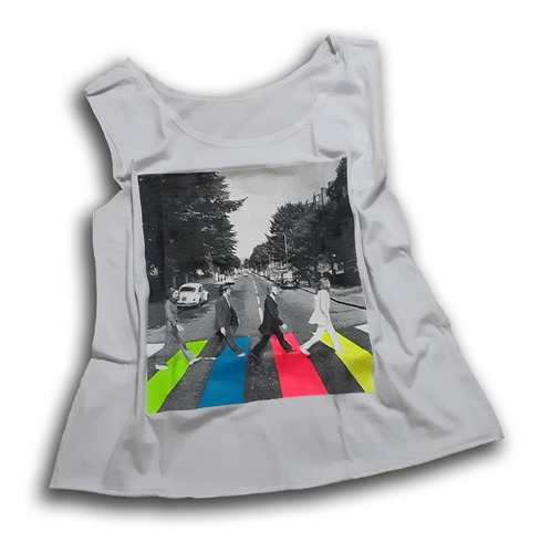 Musculosa Beatles Abbey Road Blanca Lupe Store