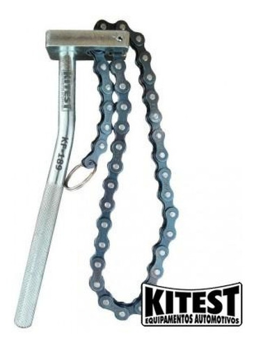 Imagem 3 de 4 de Chave Para Sacar Filtro De Óleo Com Corrente Kf-189 Kitest