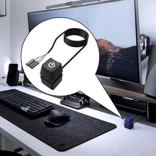Botão Do Interruptor Remoto Externo Do Pc, Cabo De 1,65m