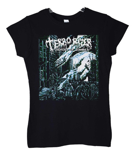 Polera Mujer Terrorizer Hordes Of Zombies Metal Abominatron