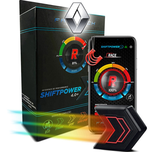 Módulo Pedal Acelerador Shiftpower Faaftech App Renault