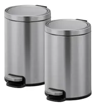Comprar 2 Botes De Basura De 12l , Acabado Mate, Eko