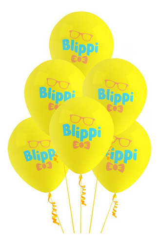Globos De Cumpleaños Decoración Blippi Fiesta Temática
