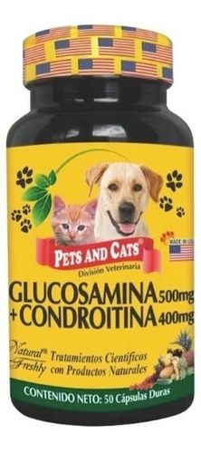 Glucosamina Condroitina Para Mascotas X 50 Capsulas Original