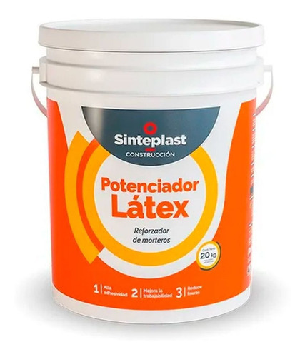Imagen 1 de 4 de Potenciador Latex Mortero Sinteplast X 20 Kg Fluido Latex Pe