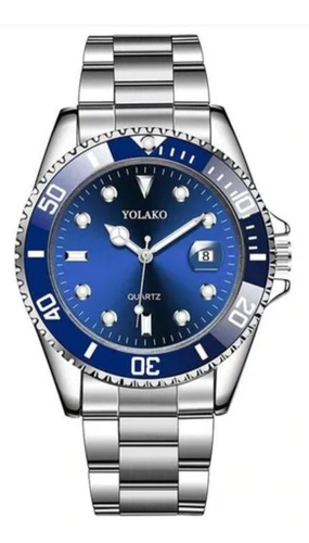 Relógio Yolako Original Aço Estilo Rolex A Prova D Agua