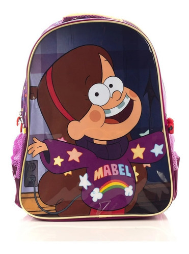 Mochila De Gravity Falls De Mabel Con Luces Color Violeta
