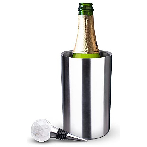 Wine Chiller Bucket-no Ice Wine Bucket For Single Bottl...