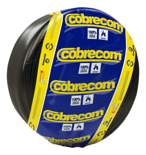 Fio Cabo Flexivel 16mm Cobrecom Rolo Lacrado Com 100 Metros