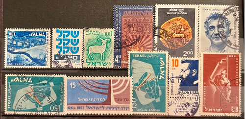 Israel - Lote De 11 Sellos - Temas Diferentes P730
