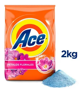 Detergente En Polvo Ace Pétalos Florales 2 Kg