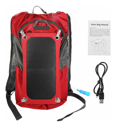 Mochila Multifunción Para Exteriores Power Bag, Panel Solar